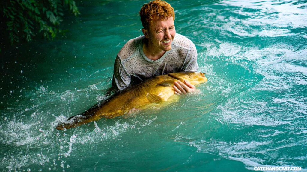 Fly fishing for carp